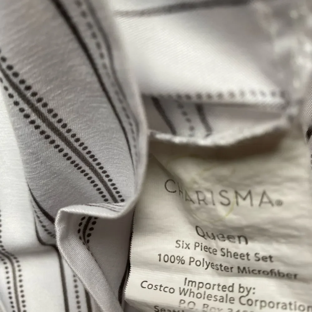 Charisma Taupe-Brown  and White Striped Bed Pillow Cases
